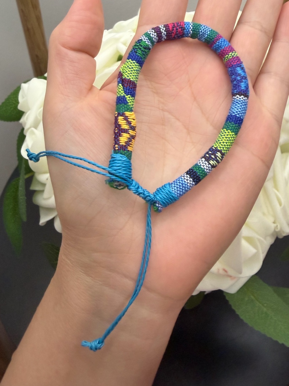 Blue Multicolor Woven Kids Bracelet - Unbranded